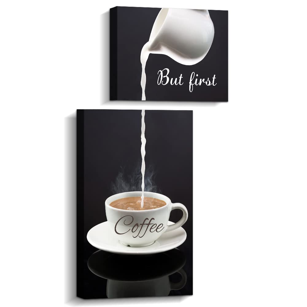 Amazon.com: Pinetree Art Coffee Bar Wall Decor - But First Coffee